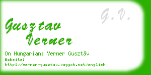 gusztav verner business card